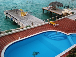 pool and dock at Belmar