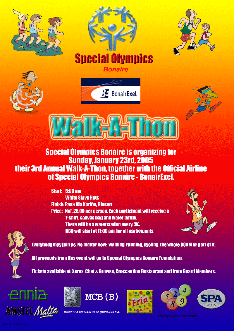 Poster for Walk-A-Thon